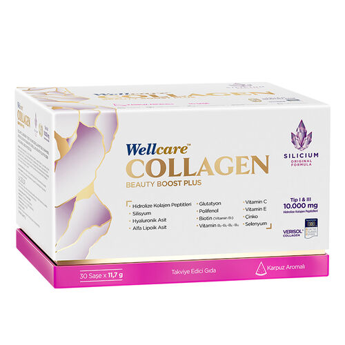 Wellcare Collagen Beauty Boost Plus 10.000 mg 30 Saşe Karpuz Aromalı