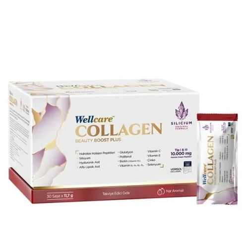 Wellcare Collagen Beauty Boost Plus 10.000 mg 30 Saşe Nar Aromalı