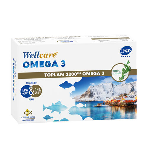 Wellcare Omega 3 Balık Yağı 30 Kapsül