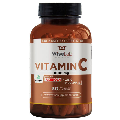 WiseLab Vitamin C 1000mg 30 Bitkisel Kapsül