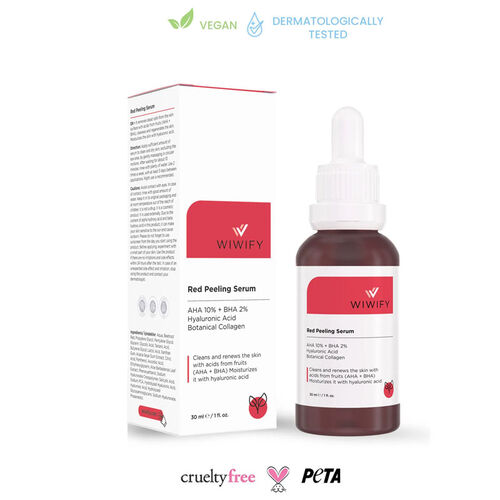 WIWIFY AHA BHA Red Peeling Cilt Serumu 30 ml