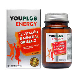 Youplus Energy Vitamin ve Mineral Kompleksi 30 Tablet - Thumbnail