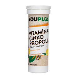 Youplus Vitamin C Çinko Propolis 20 Efervesan Tablet - Thumbnail
