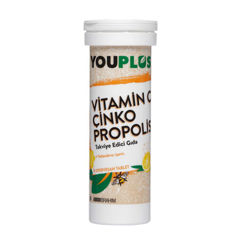 Youplus Vitamin C Çinko Propolis 20 Efervesan Tablet