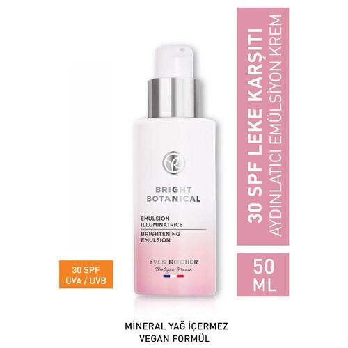 Yves Rocher Bright Botanical 30 Spf Leke Karşıtı Aydınlatıcı Emülsiyon Krem 50 ml