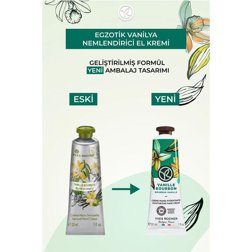 Yves Rocher Nemlendirici El Kremi Egzotik Vanilya 30 ml