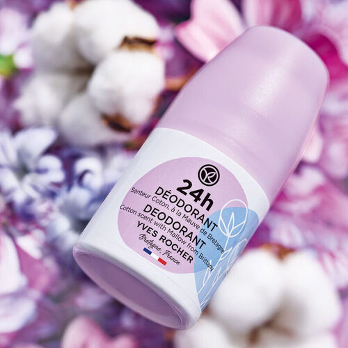 Yves Rocher Roll-on Deodorant - Pamuk Çiçeği ve Ebegümeci 50 ml