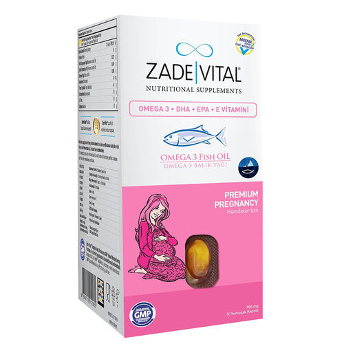 Zade Vital Omega 3 Fish Oil Takviye Edici Gıda 50 Kapsül