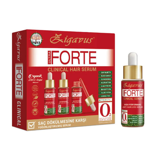 Zigavus Ultra Forte Clinical Saç Dökülmesine Karşı Serum 3 Adet x 33 ml