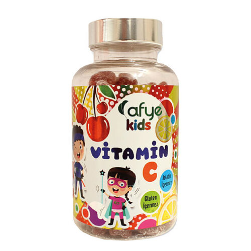 Afye - Afye Kids Güçlendirilmiş Şeker Acerola-Vitamin C 50 Ayıcık