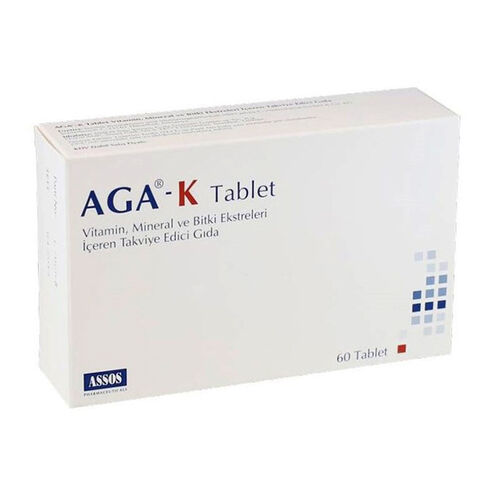 Assos İlaç - AGA-K Takviye Edici Gıda 60 Tablet