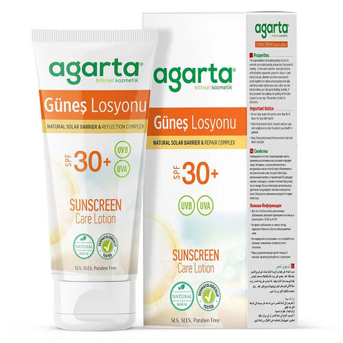 Agarta - Agarta Doğal Güneş Losyonu 30 SPF 100 ml