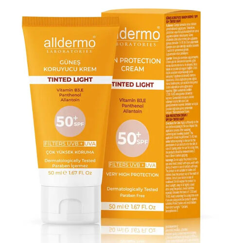 Alldermo - Alldermo Güneş Koruyucu Krem Spf50+ 50 ml | Tinted Light
