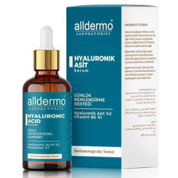 Alldermo - Alldermo Hyaluronik Asit Günlük Nemlendirme Desteği Serum 30 ml