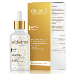 Alldermo - Alldermo Kırışıklık Karşıtı ve Nemlendirici Altın Serum 30 ml