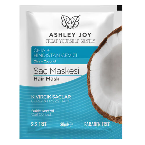 Ashley Joy - Ashley Joy Bukle Kontrol Saç Maskesi 30 ml