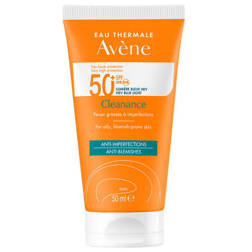 Avene - Avene Solaire Cleanance SPF 50+ Yağlı Ciltler için Güneş Koruyucu 50 ml