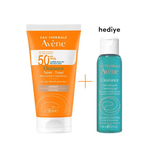 Avene - Avene Cleanance SPF50+ Renkli Güneş Kremi 50 ml