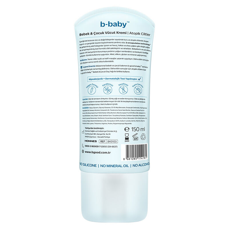 B-good B-baby Bebek Çocuk Vücut Kremi 150 Ml | Dermoeczanem.com