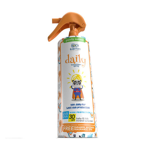 Babyton - Babyton Bebek ve Çocuklar için Doğal Güneş Koruyucu Sprey SPF30+ 200 ml