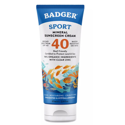Badger - Badger Clear Zinc Kokusuz Güneş Kremi SPF 40 87 ml