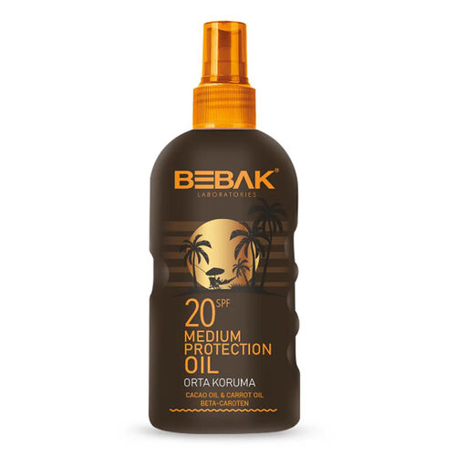 Bebak - Bebak Spf20+ Etkili Bronzlaştırıcı Yağ 150 ml