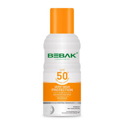 Bebak - Bebak Spf50+ Yüksek Koruma Etkili Güneş Koruyucu Sprey 150 ml