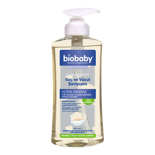 Biobaby - Biobaby Bebek Şampuanı (Saç ve Vücut) 500ml