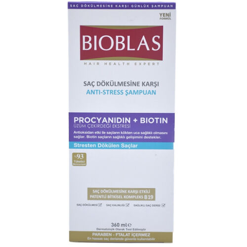 Bioblas - Bioblas Saç Dökülmesi Anti Stress Şampuan 360 ml