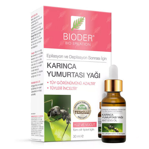 Bioder - Bioder Bio Epilation Tüy Azaltıcı Karınca Yumurtası Yağı 30 ml