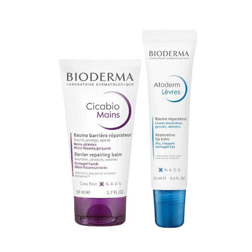 Bioderma - Bioderma Cicabio Mains 50 ml + Atoderm Lip Balm 15 ml