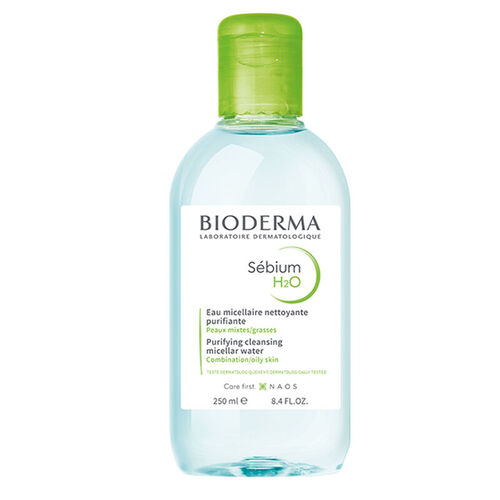 Bioderma - Bioderma Sebium H2O Yüz ve Makyaj Temizleme Suyu 250 ml