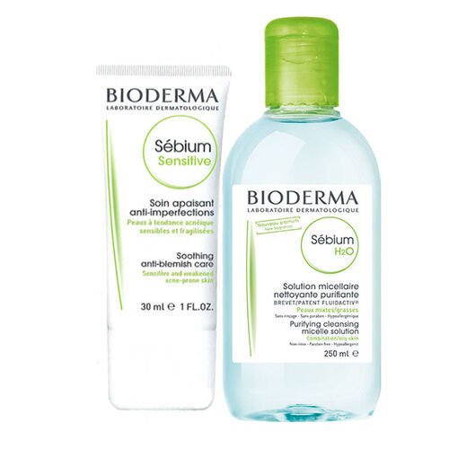 Bioderma - Bioderma Sebium Sensitive 30 ml + Sebium H2O 250 ml