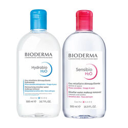 Bioderma - Bioderma Sensibio H2O 500ml + Bioderma Hydrabio H2O Misel Solüsyon 500ml