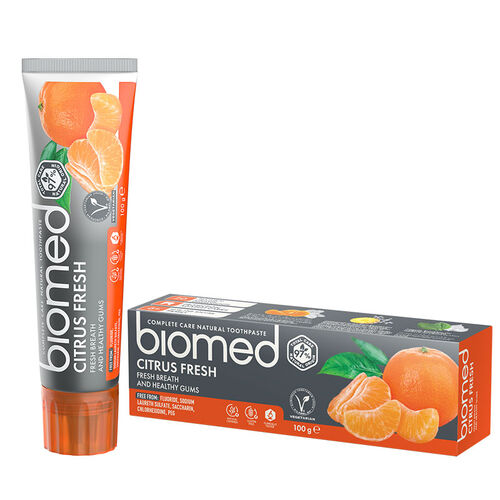 Biomed - Biomed Citrus Fresh Tam Bakım Sağlayan Doğal Diş Macunu 100 gr