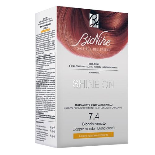 BioNike - Bionike Shine On Saç Boyama Kiti Bakır Sarı No:7.4