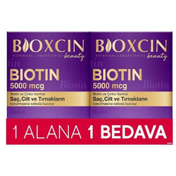 Bioxcin - Bioxcin Biotin 5000 mcg Takviye Edici Gıda 30 Tablet - 1 ALANA 1 BEDAVA