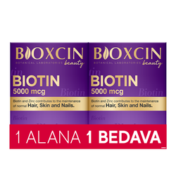 Bioxcin - Bioxcin Biotin 5000 mcg Takviye Edici Gıda 30 Tablet - 1 ALANA 1 BEDAVA