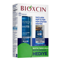 Bioxcin - Bioxcin Biotin 5000 mg Çinko 15 mg ALANA Biotin Şampuan 300 ml HEDİYE