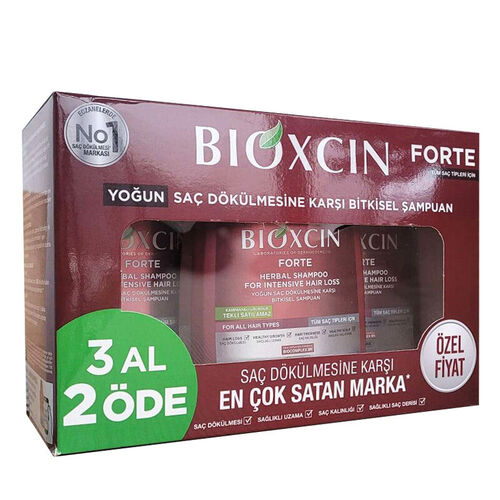 Bioxcin - Bioxcin Forte Saç Dökülmesine Karşı Bakım Şampuanı 300 ml - 3 AL 2 ÖDE