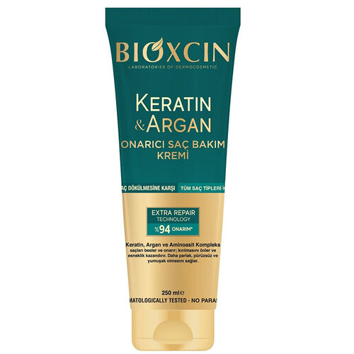 Bioxcin - Bioxcin Keratin ve Argan Onarıcı Saç Bakım Kremi 250 ml