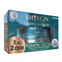 Bioxcin - Bioxcin Keratin ve Argan Onarıcı Şampuan 300 ml - 3 al 2 öde