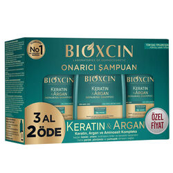 Bioxcin - Bioxcin Keratin ve Argan Onarıcı Şampuan 300 ml - 3 al 2 öde