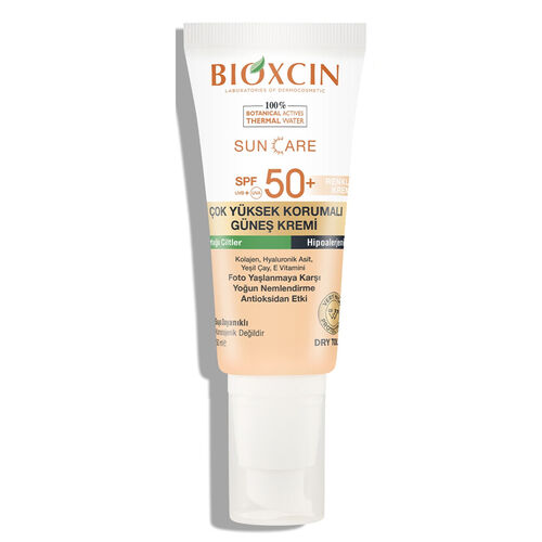 Bioxcin - Bioxcin Sun Care Yağlı Ciltler için Güneş Kremi SPF 50+ 50 ml - Renkli