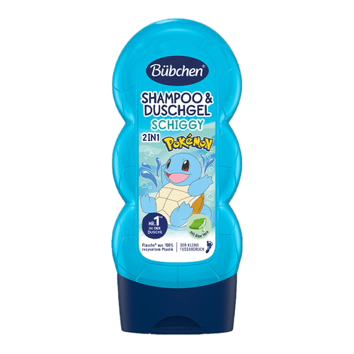 Bübchen - Bübchen Çocuk Şampuan ve Duş Jeli 2 in 1 Pokemon Schiggy 230 ml