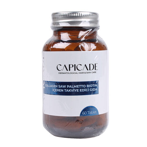 Capicade - Capicade Collagen Saw Palmetto Biotin İçeren Takviye Edici Gıda 60 Tablet