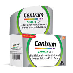 Centrum - Centrum Advance 50+ Multivitamin ve Multimineral 30 Tablet
