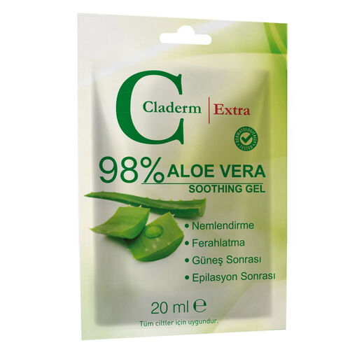 Claderm - Claderm Aloe Vera Soothing Jel 20 ml