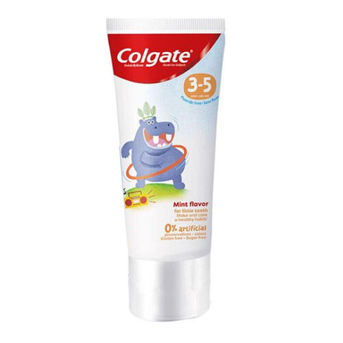 Colgate - Colgate Portakal Aromalı Florürsüz 3-5 Yaş Çocuk Diş Macunu 60 ml