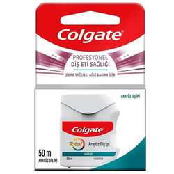 Colgate - Colgate Total Profesyonel Diş Eti Sağlığı Arayüz Diş İpi 50 mt